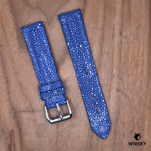 Load image into Gallery viewer, #1194 (Quick Release Springbar) 20/18mm Blue Stingray Leather Watch Strap