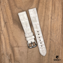 Load image into Gallery viewer, #1171 (Quick Release Springbar) 18/16mm Himalayan Crocodile Belly Leather Watch Strap