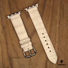 Load image into Gallery viewer, #1229 (Suitable for Apple Watch) Himalayan Crocodile Belly Leather Watch Strap