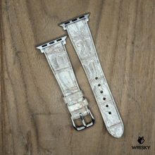 Load image into Gallery viewer, #1231 (Suitable for Apple Watch) Himalayan Crocodile Belly Leather Watch Strap