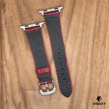 Load image into Gallery viewer, #1113 (Suitable for Apple Watch) Red Ostrich Leg Leather Watch Strap