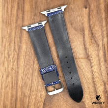 Load image into Gallery viewer, #850 (Suitable for Apple Watch) Blue Stingray Leather Watch Strap