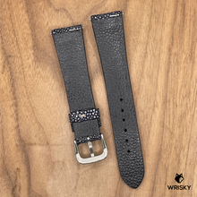 Load image into Gallery viewer, #1029 (Quick Release Spring Bar) 20/16mm Black Stingray Leather Watch Strap