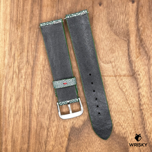Load image into Gallery viewer, #823 (Quick Release Spring Bar) 20/18mm Green Stingray Leather Watch Strap