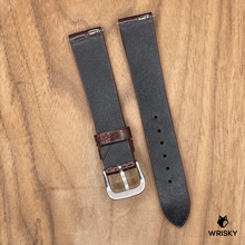 Load image into Gallery viewer, #1048 (Quick Release Spring Bar) 18/16mm Dark Brown Crocodile Belly Leather Watch Strap