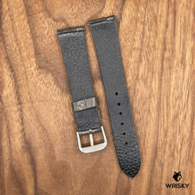 Load image into Gallery viewer, #659 (Quick Release Spring Bar) 19/16mm Grey Crocodile Leather Watch Strap