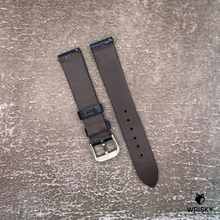 Load image into Gallery viewer, #618 (Quick Release Spring Bar) 18/16mm Deep Sea Blue Ostrich Leg Leather Watch Strap