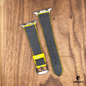 #783 (Suitable for Apple Watch )Yellow Stingray Leather Watch Strap
