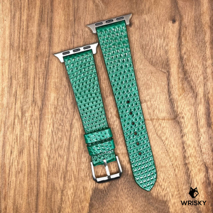 #788 (Suitable for Apple Watch) Green Lizard Leather Watch Strap