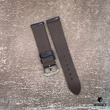 Load image into Gallery viewer, #617 (Quick Release Spring Bar) 20/18mm Deep Sea Blue Ostrich Leg Leather Watch Strap
