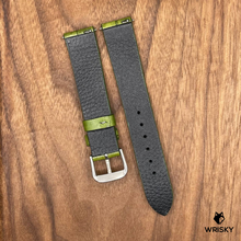 Load image into Gallery viewer, #661 (Quick Release Spring Bar) 18/16mm Olive Green Crocodile Leather Watch Strap