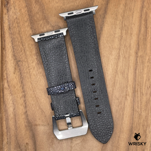 Load image into Gallery viewer, #1039 (Suitable for Apple Watch) Black Stingray Leather Watch Strap