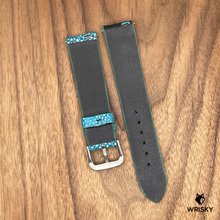 Load image into Gallery viewer, #921 (Quick Release Spring Bar) 20/18mm Sky Blue Stingray Leather Watch Strap
