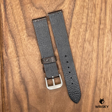 Load image into Gallery viewer, #663 (Quick Release Spring Bar) 18/16mm Dark Brown Ostrich Leg Leather Watch Strap