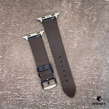 Load image into Gallery viewer, #622 (Suitable for Apple Watch) Deep Sea Blue Ostrich Leg Leather Watch Strap