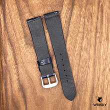 Load image into Gallery viewer, #734 (Quick Release Spring Bar) 19/16mm Dark Blue Crocodile Belly Leather Watch Strap