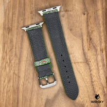 Load image into Gallery viewer, #963 (Suitable for Apple Watch) Green Stingray Leather Watch Strap