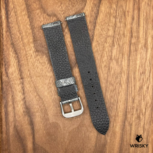Load image into Gallery viewer, #653 (Quick Release Spring Bar) 18/16mm Grey Ostrich Leg Leather Watch Strap