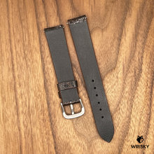 Load image into Gallery viewer, #907 (Quick Release Spring Bar) 18/16mm Dark Brown Ostrich Leg Leather Watch Strap