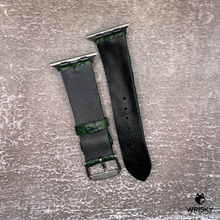Load image into Gallery viewer, #606 (Suitable for Apple Watch) Dark Green Hornback Crocodile Leather Watch Strap