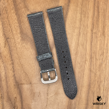 Load image into Gallery viewer, #1068 (Quick Release Spring Bar) 19/16mm Grey Ostrich Leg Leather Watch Strap