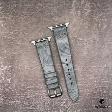 Load image into Gallery viewer, #582 (Suitable for Apple Watch) Grey Ostrich Leg Leather Watch Strap