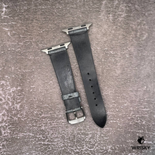 Load image into Gallery viewer, #582 (Suitable for Apple Watch) Grey Ostrich Leg Leather Watch Strap