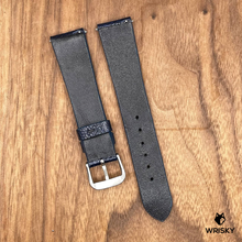 Load image into Gallery viewer, #781 (Quick Release Spring Bar) 19/16mm Deep Sea Blue Ostrich Leather Watch Strap
