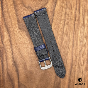 #669 (Quick Release Spring Bar) 19/16mm Dark Blue Crocodile Leather Watch Strap