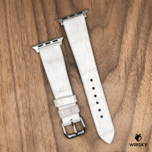 Load image into Gallery viewer, #927 (Suitable for Apple Watch) Himalayan Crocodile Belly Leather Watch Strap